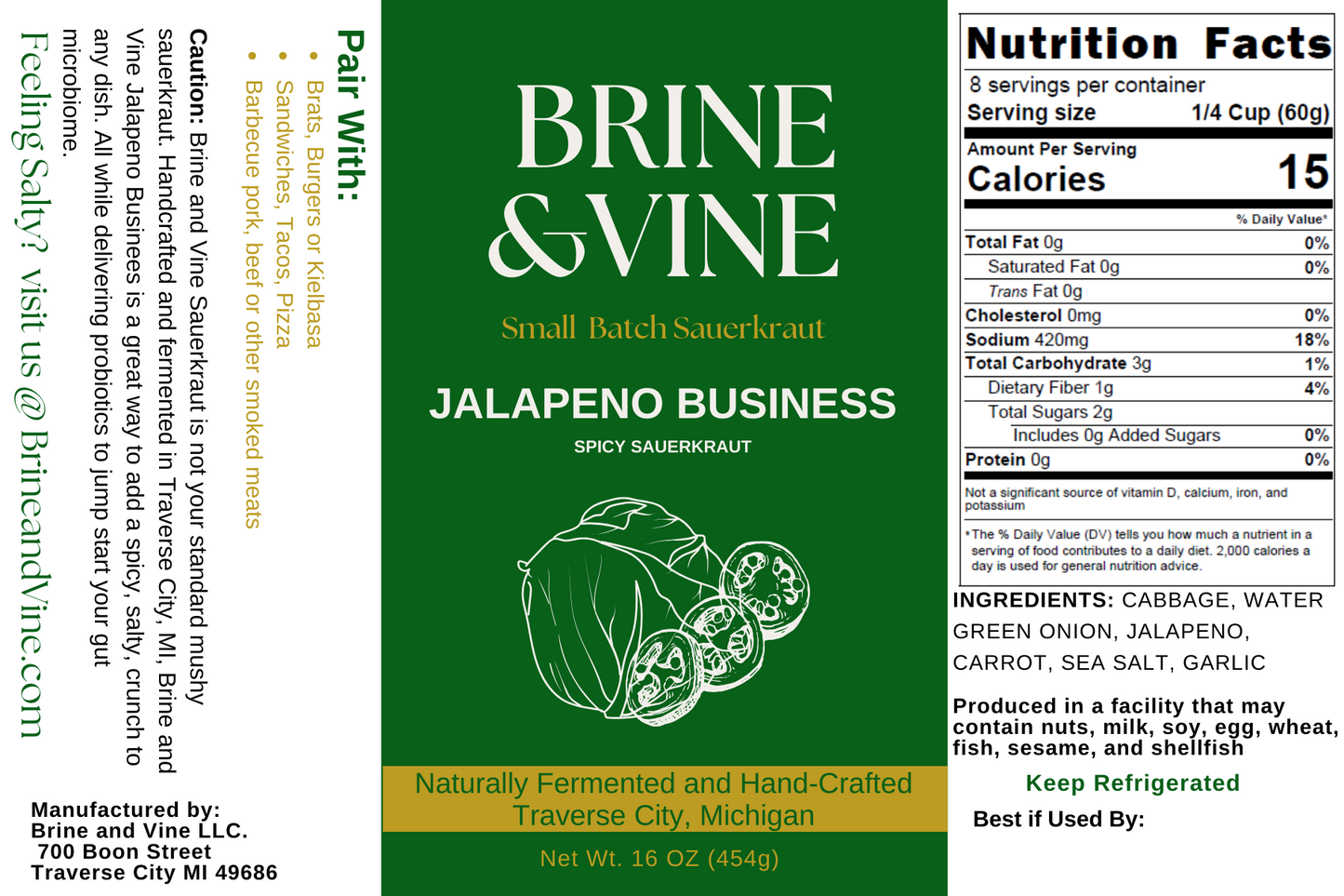 Jalapeno Business (Spicy Sauerkraut)